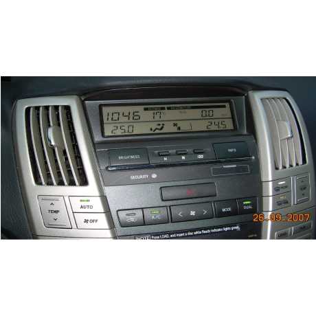 Lexus dashboard, climate (USA -> EU) 